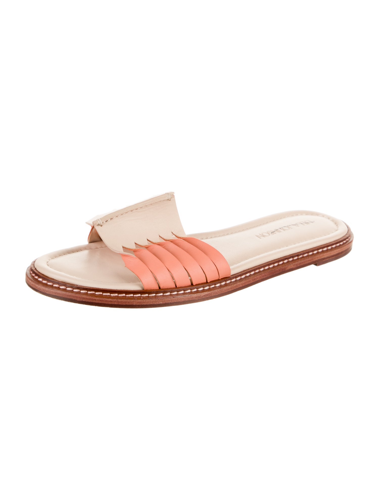 Ulla Johnson Leather Colorblock Pattern Flats
