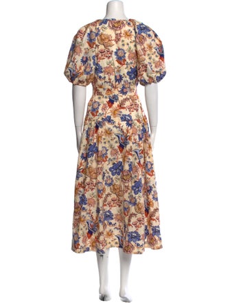 Ulla Johnson Floral Print Long Dress