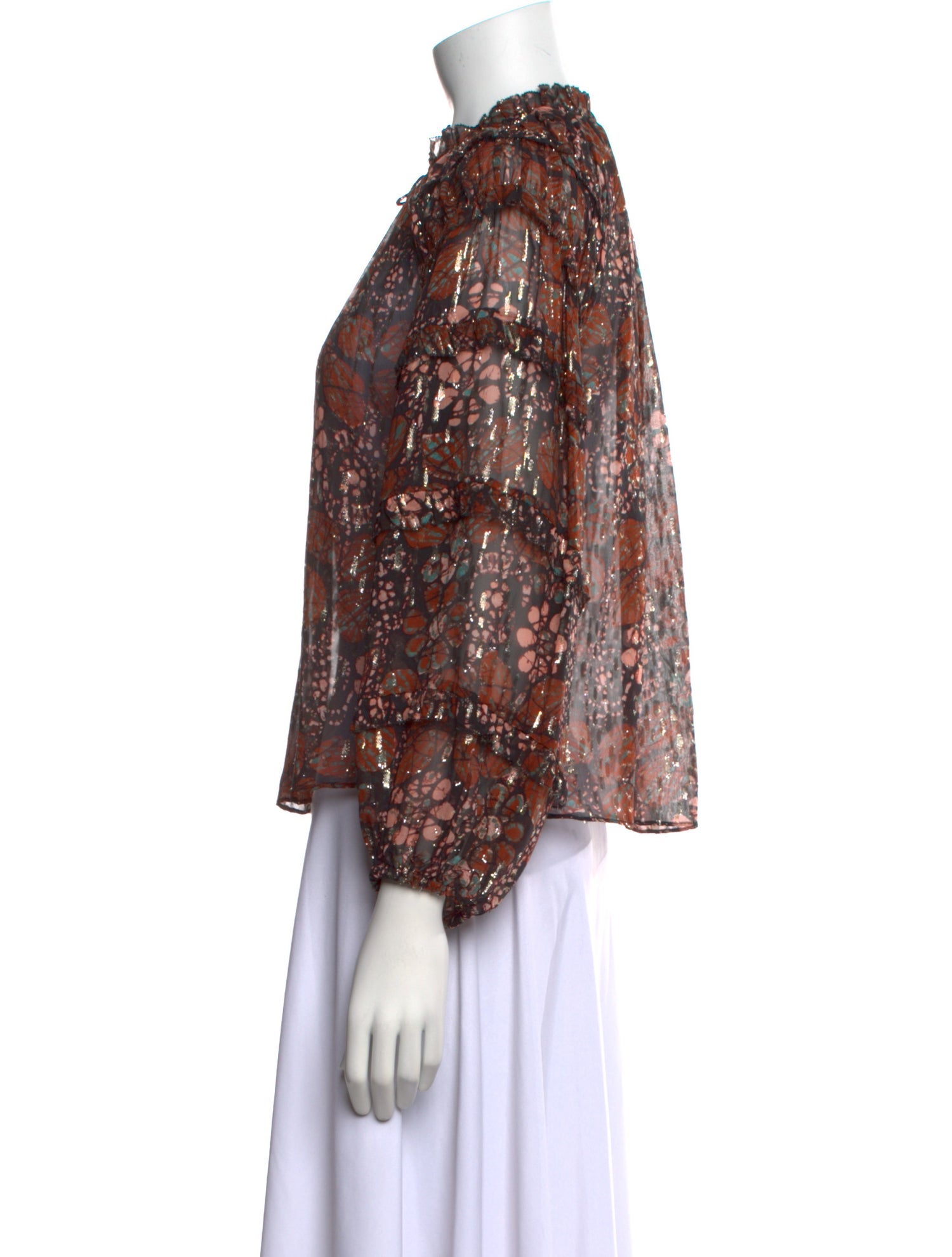 Ulla Johnson Silk Printed Blouse