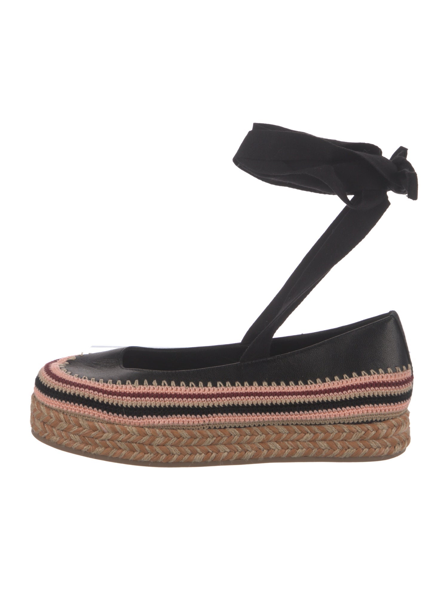 Ulla Johnson Leather Printed Espadrilles