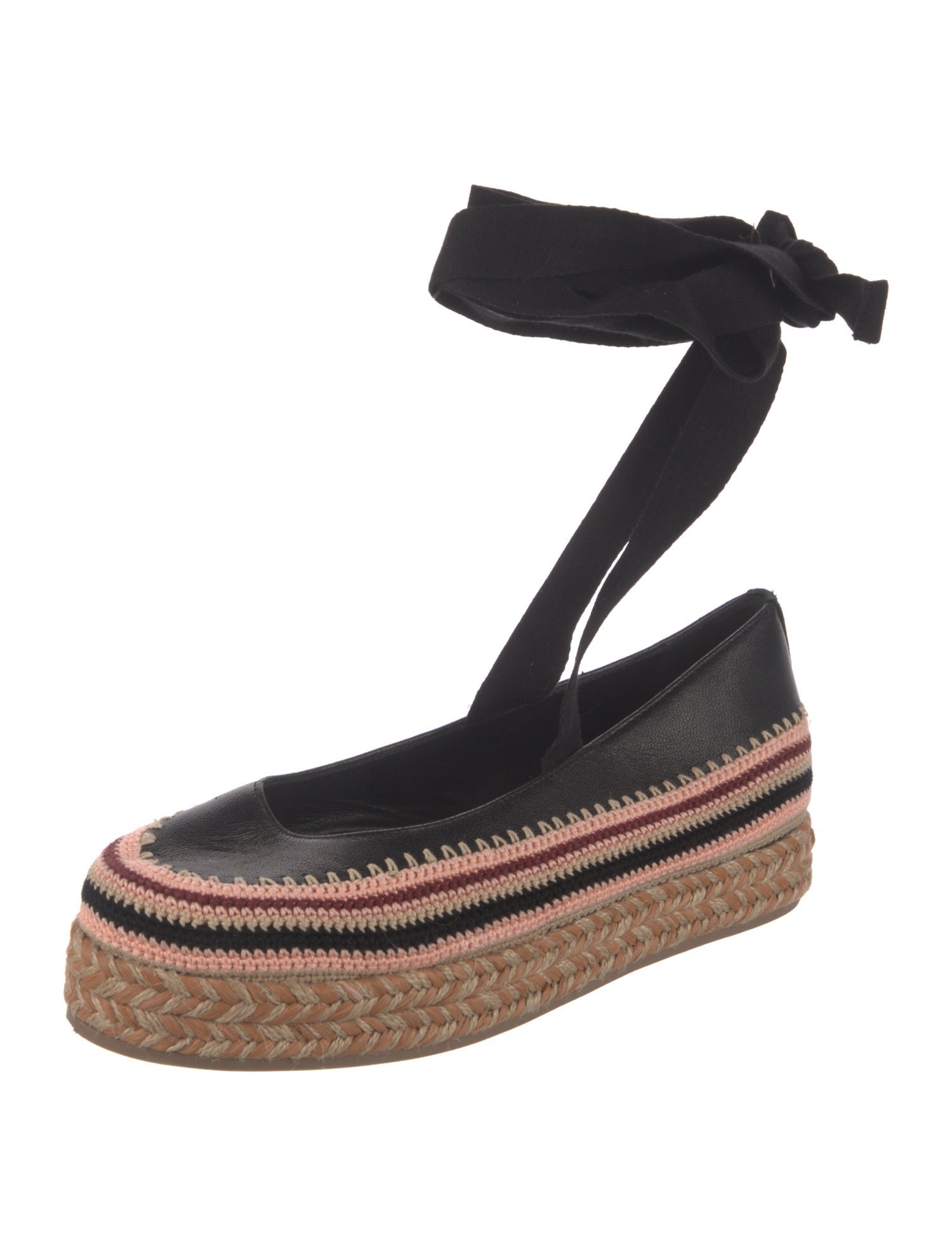 Ulla Johnson Leather Printed Espadrilles