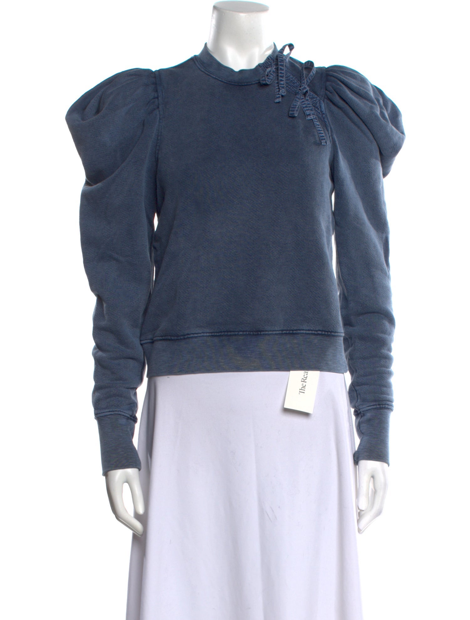 Ulla Johnson Tie Neck Long Sleeve Sweatshirt