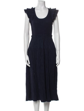 Ulla Johnson Scoop Neck Long Dress