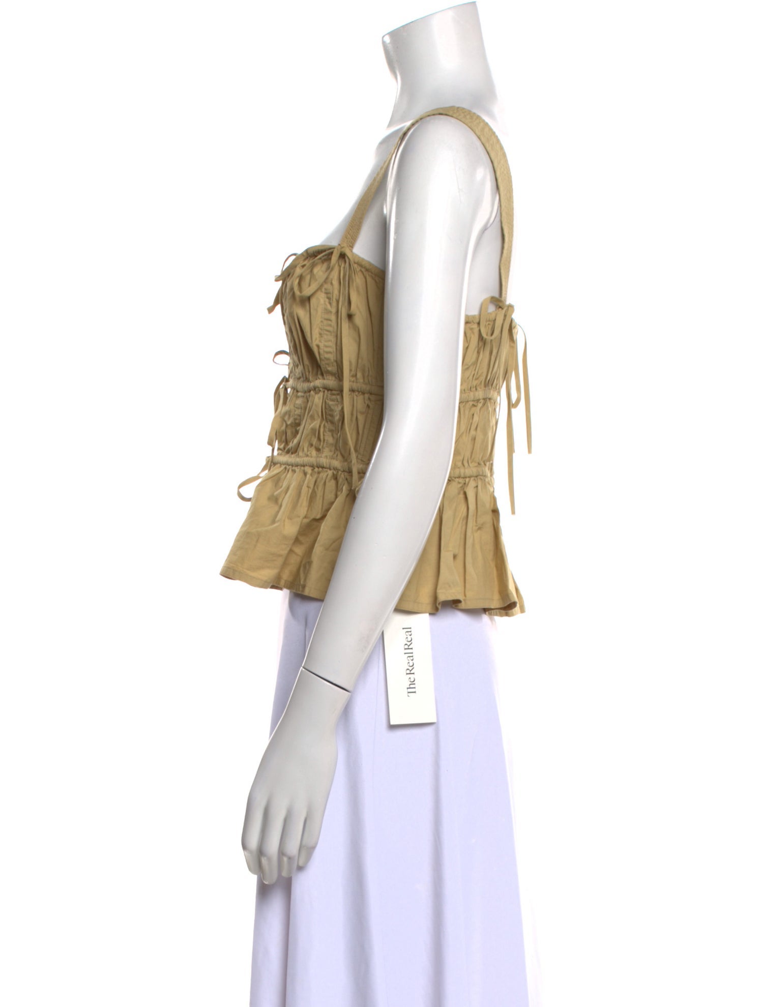 Ulla Johnson Square Neckline Sleeveless Crop Top