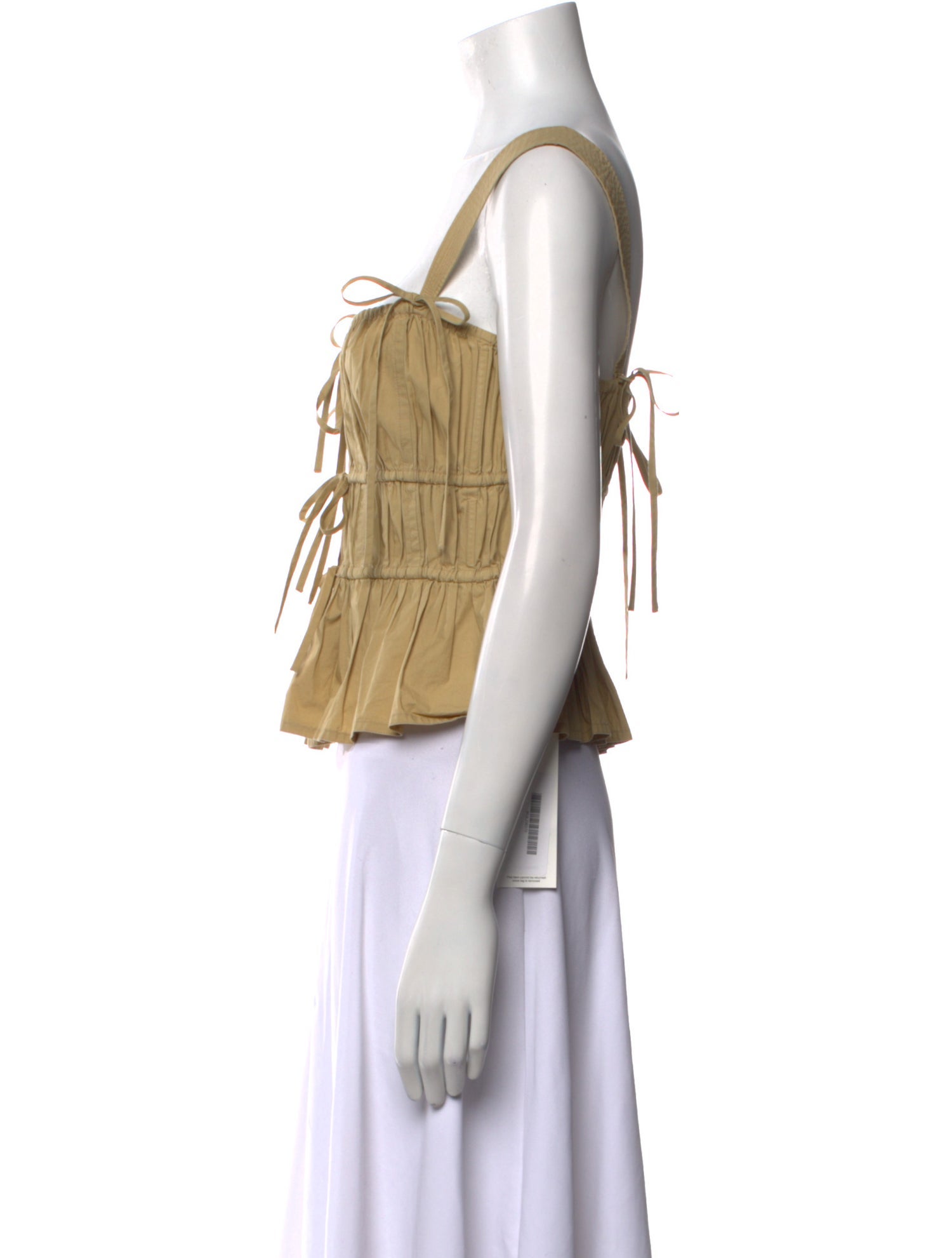 Ulla Johnson Square Neckline Sleeveless Crop Top