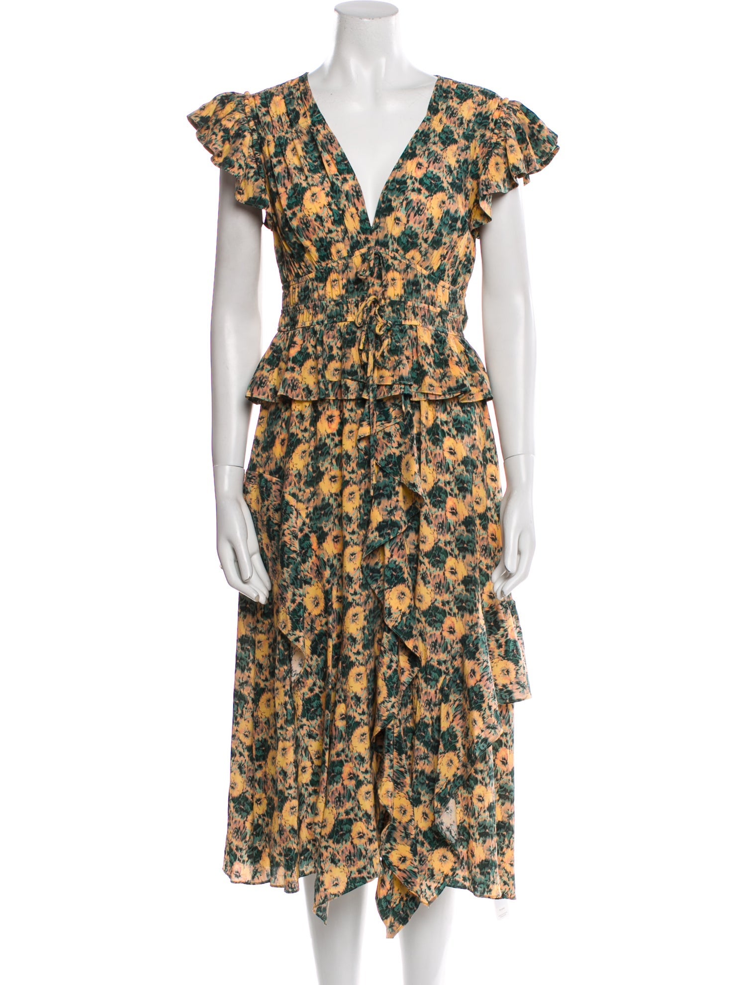 Ulla Johnson Silk Midi Length Dress