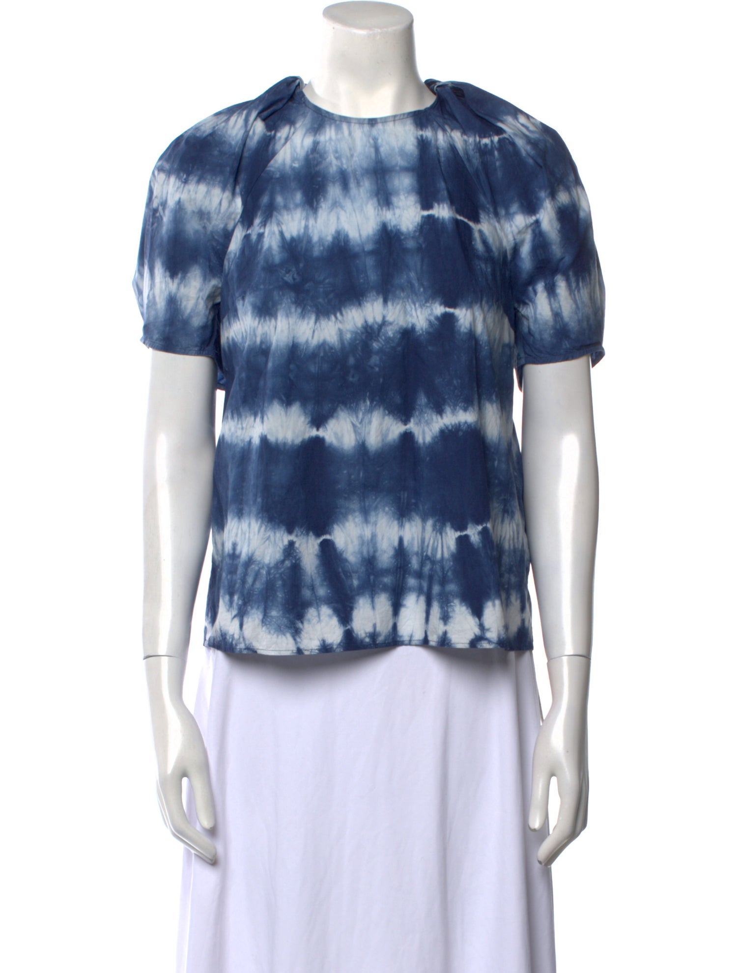Ulla Johnson Tie-Dye Print Crew Neck Top