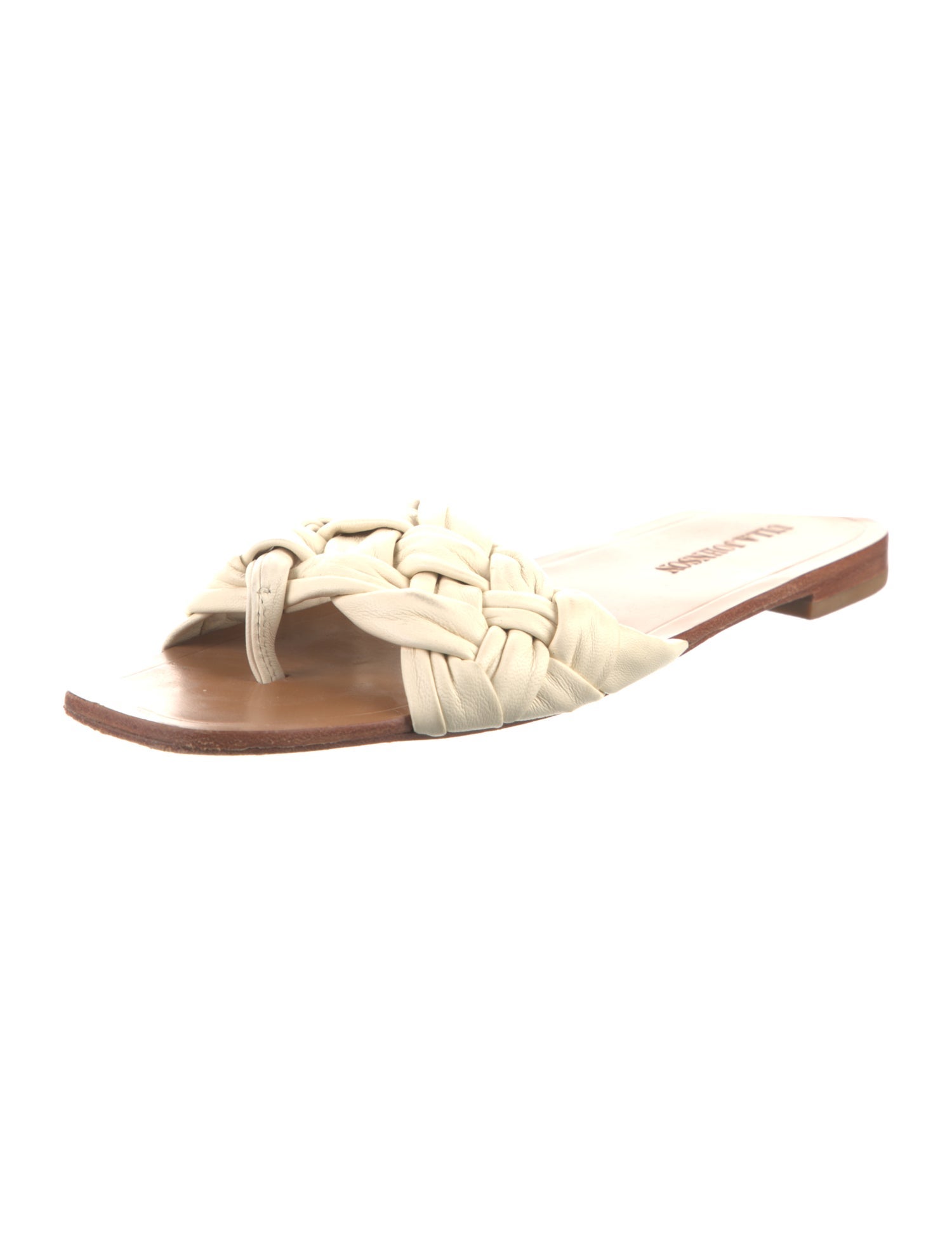 Ulla Johnson Leather Braided Accents Slides