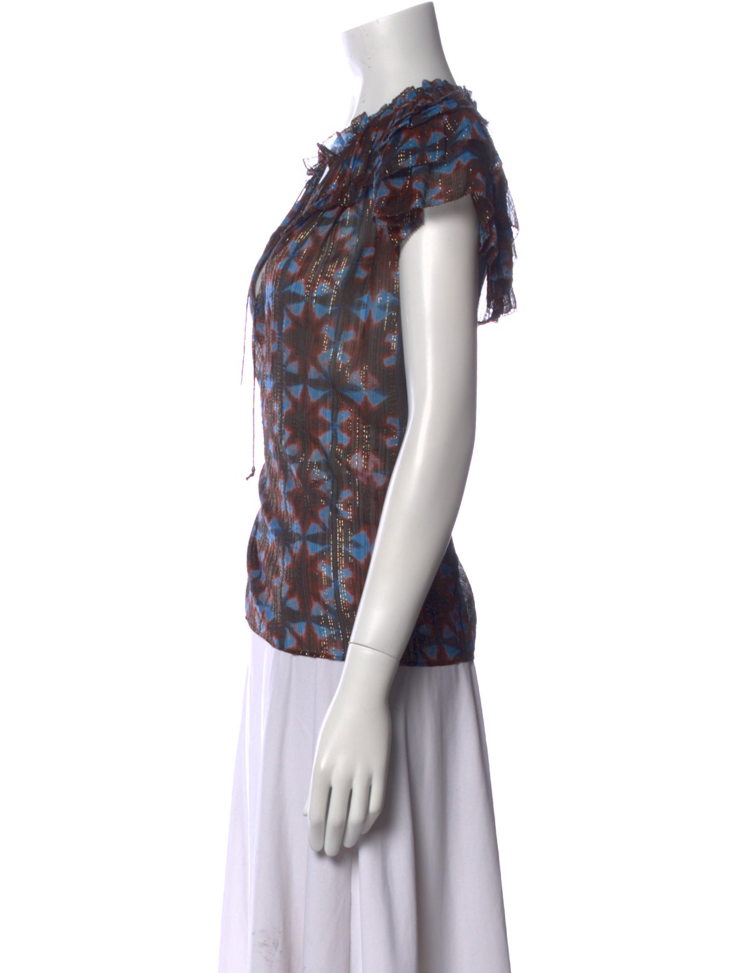 Ulla Johnson Silk Printed Blouse