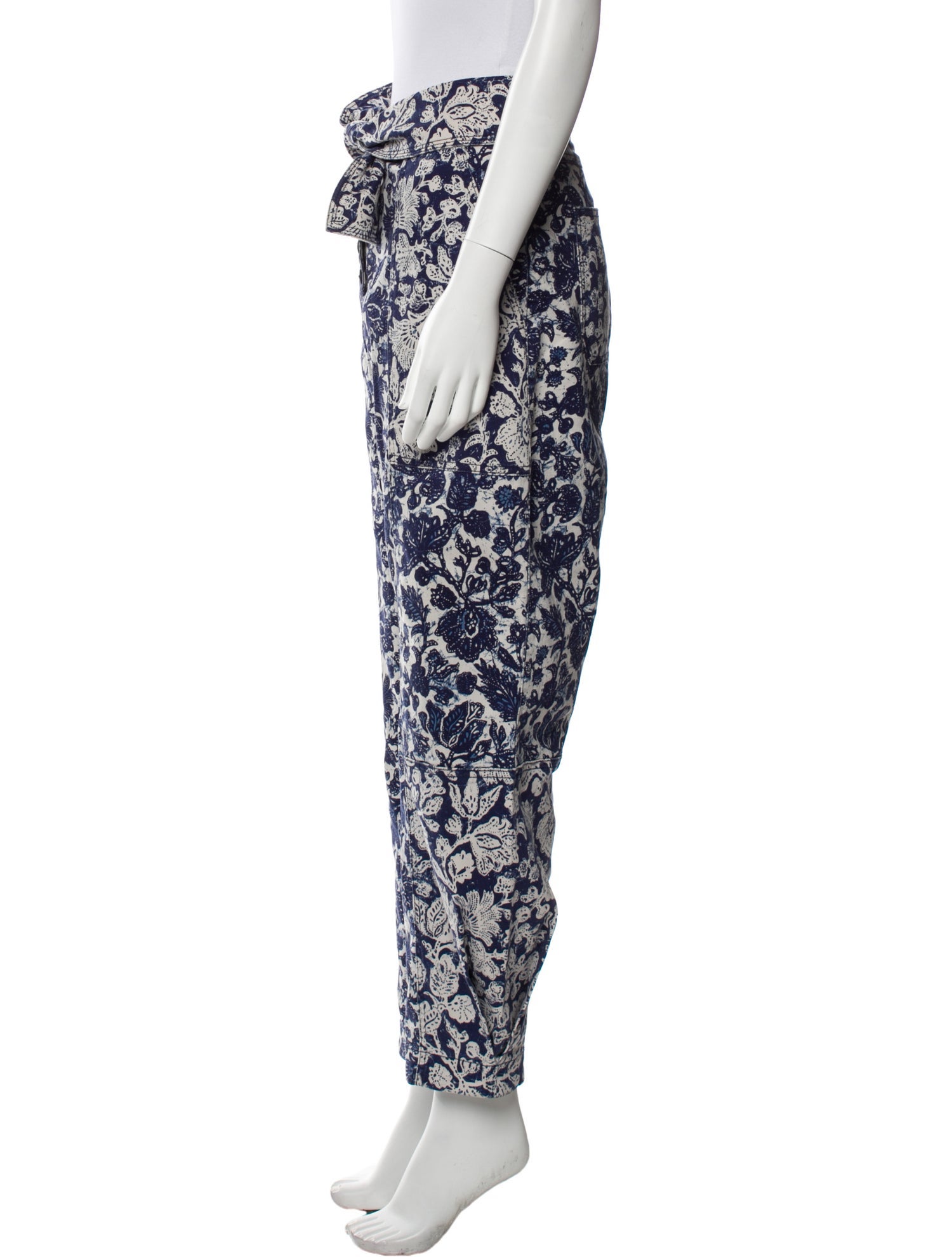 Ulla Johnson Floral Print Straight Leg Pants