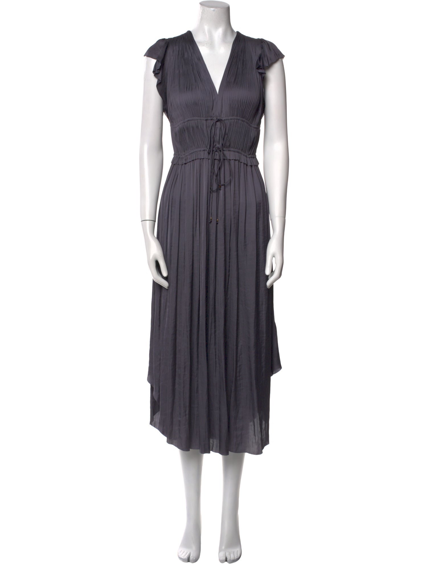 Ulla Johnson V-Neck Midi Length Dress