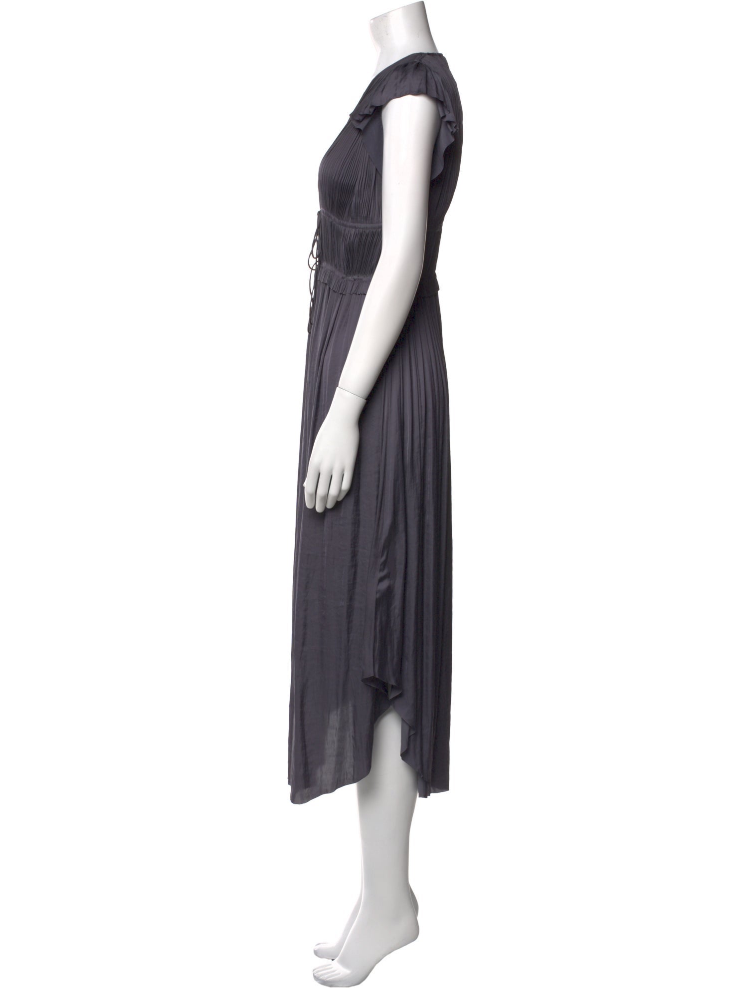 Ulla Johnson V-Neck Midi Length Dress