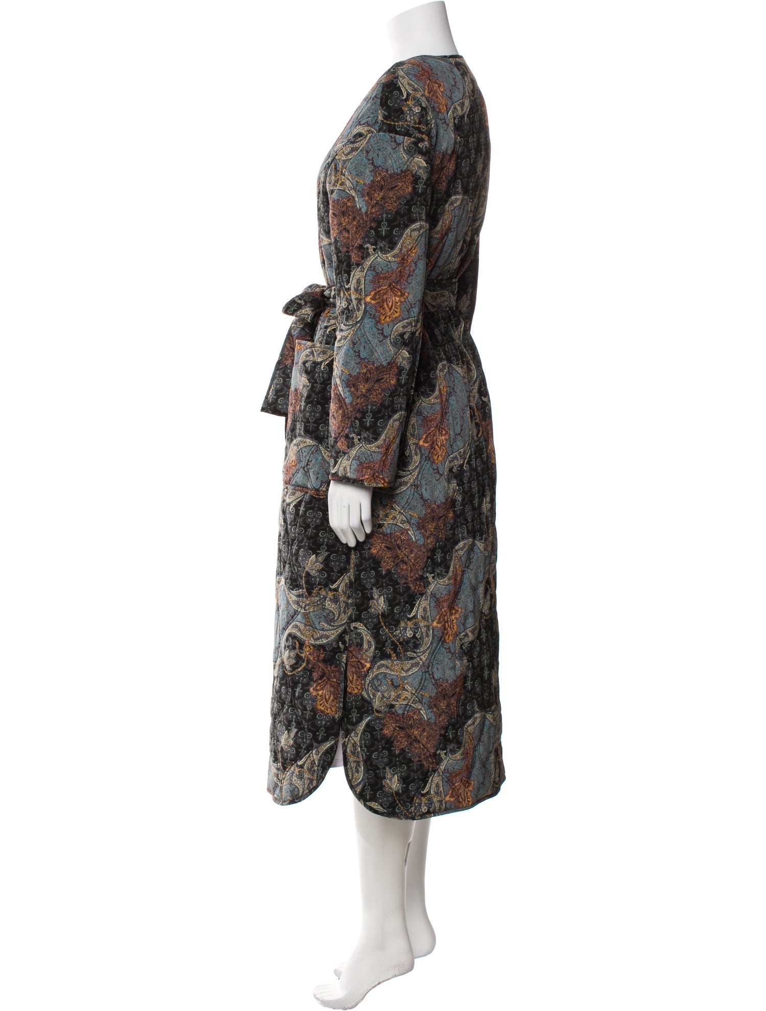 Ulla Johnson Silk Printed Trench Coat