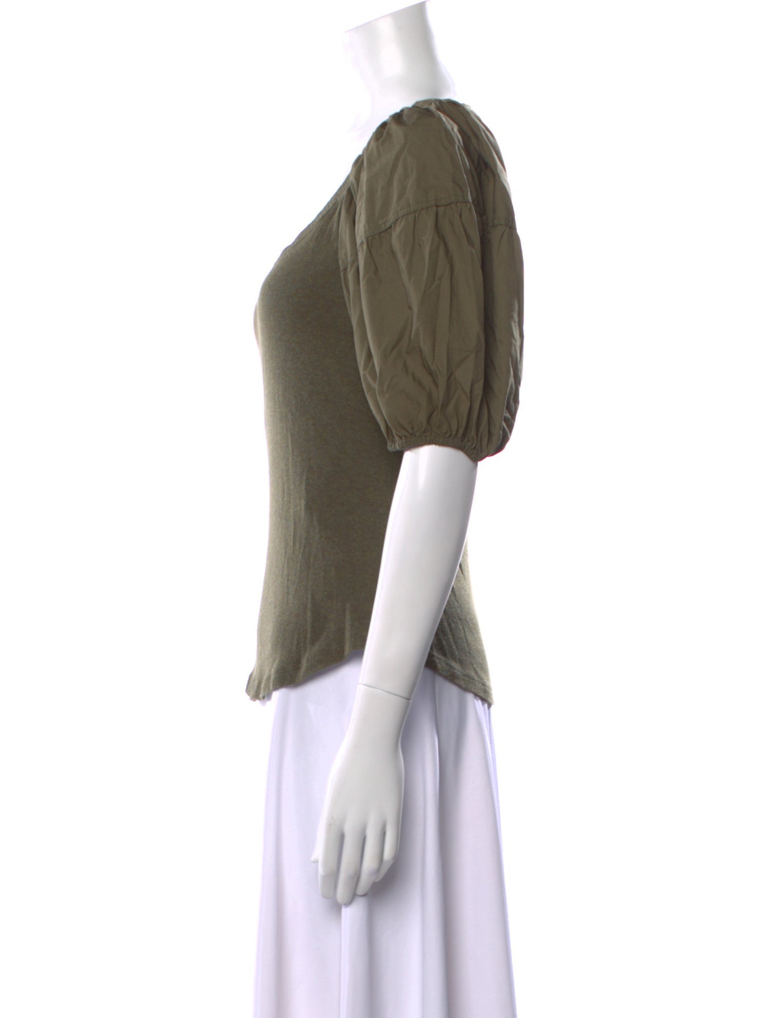 Ulla Johnson Scoop Neck Short Sleeve T-Shirt