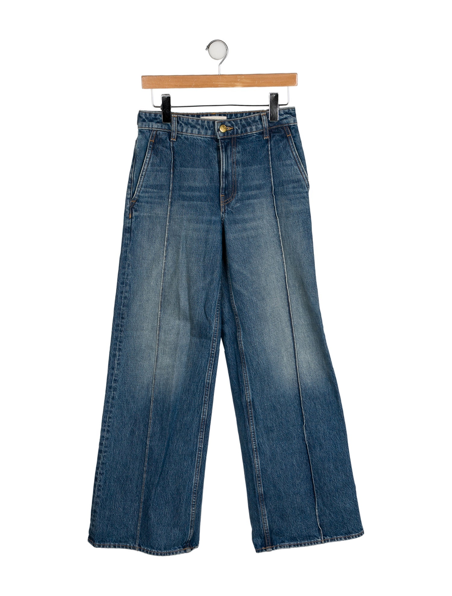 Ulla Johnson Mid-Rise Wide Leg Jeans