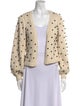 Ulla Johnson Polka Dot Print Open Front Sweater