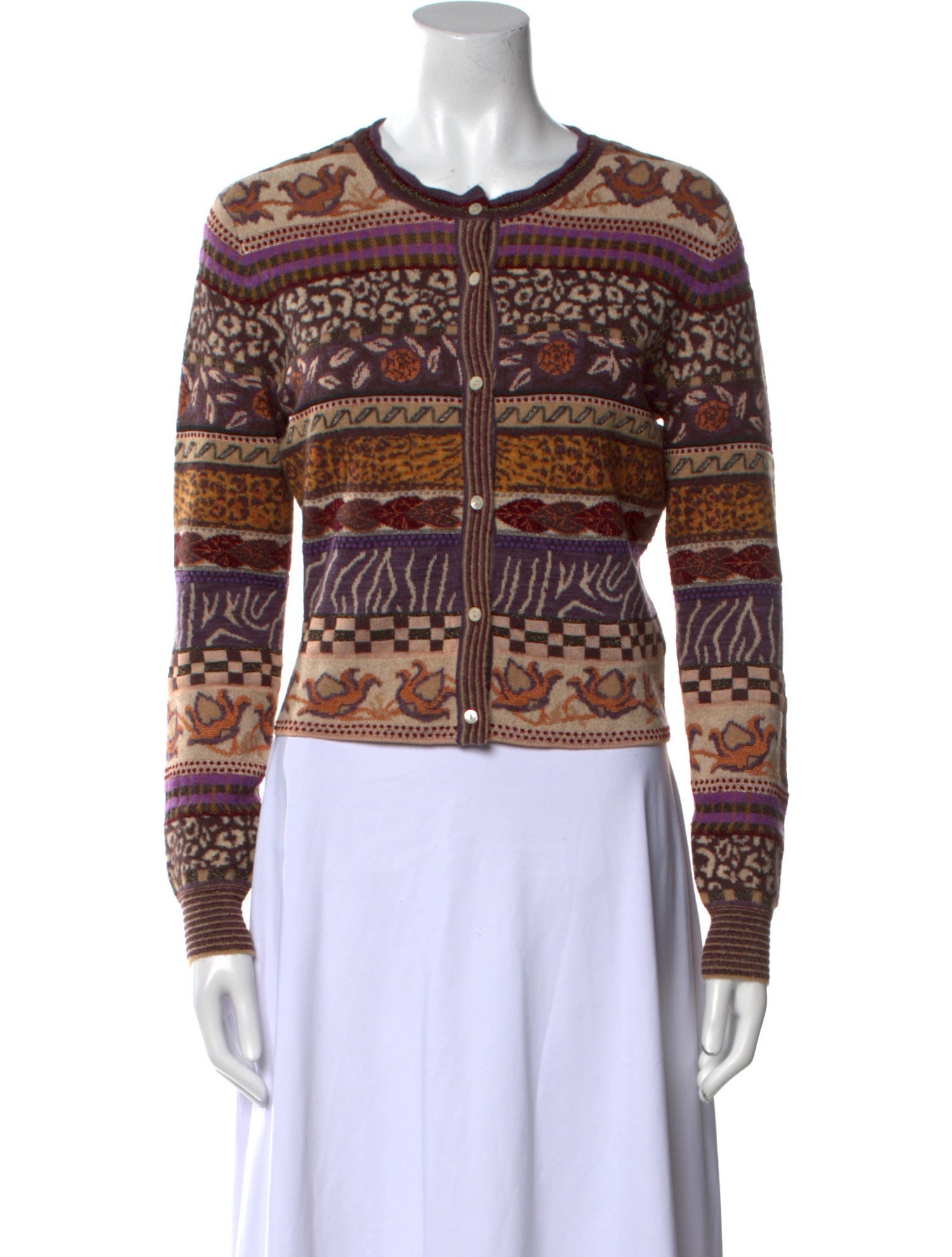 Ulla Johnson Printed Crew Neck Sweater