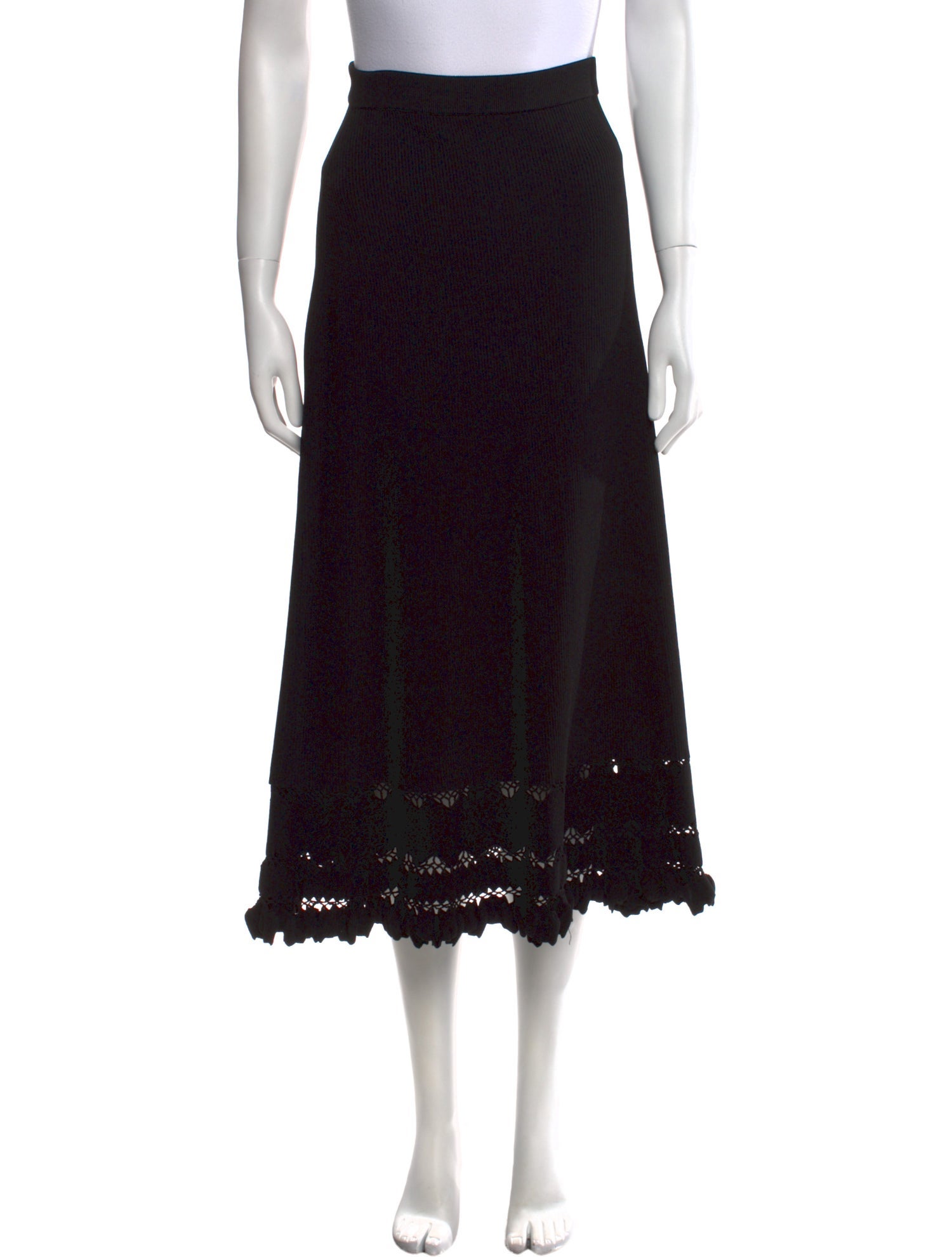 Ulla Johnson Ruffle Embellishment Midi Length Skirt