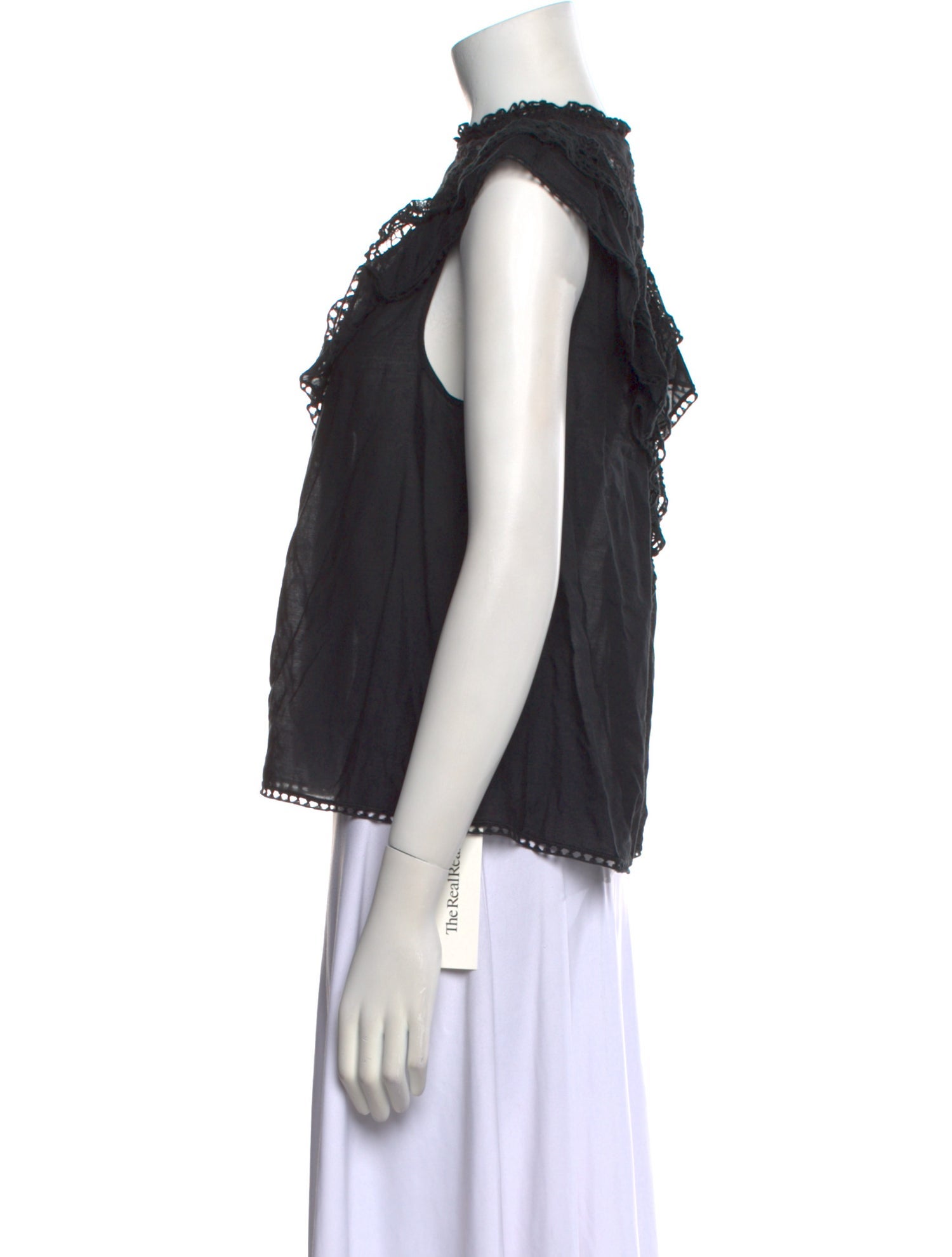 Ulla Johnson Bateau Neckline Short Sleeve Blouse