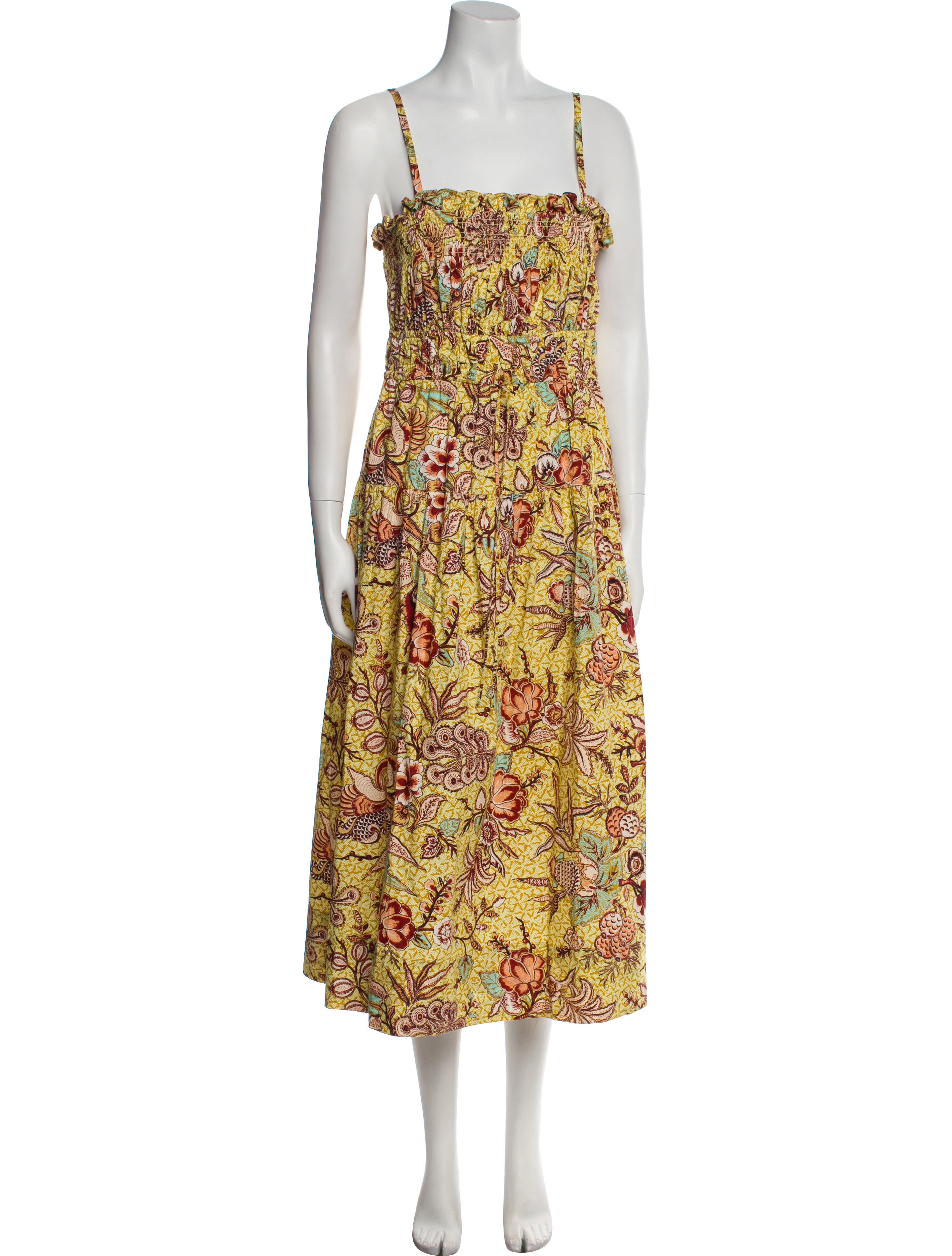 Ulla Johnson Floral Print Long Dress