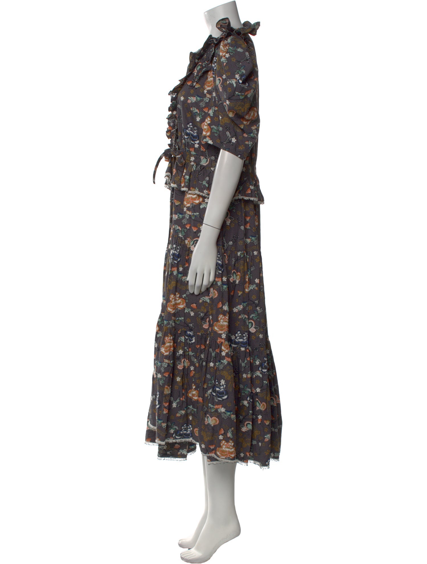Ulla Johnson Floral Print Long Dress