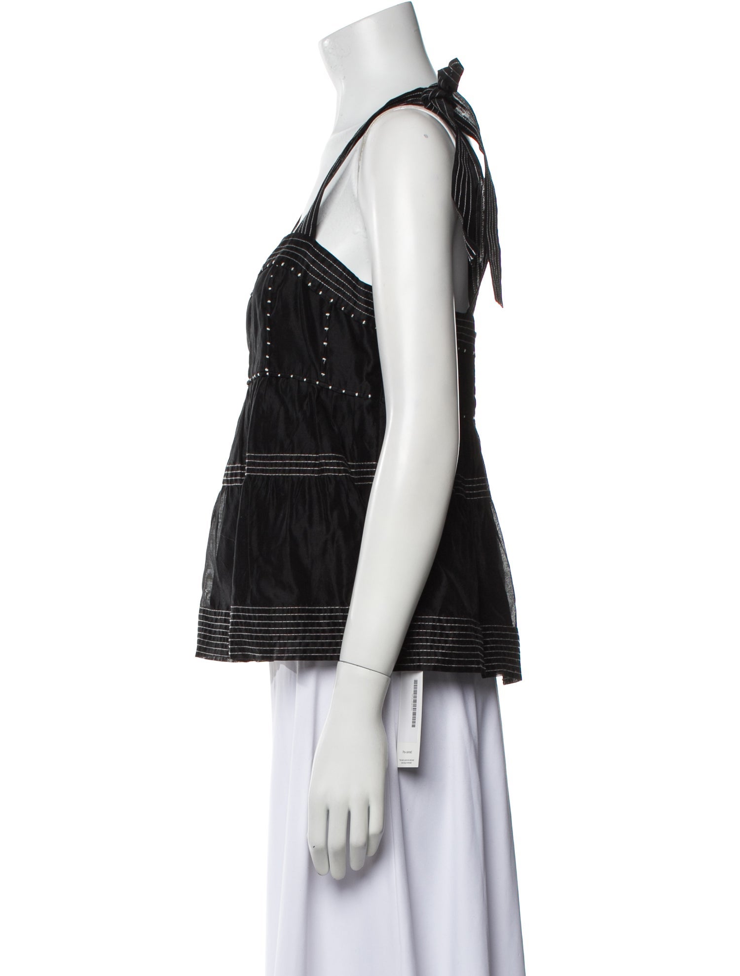 Ulla Johnson Square Neckline Sleeveless Crop Top