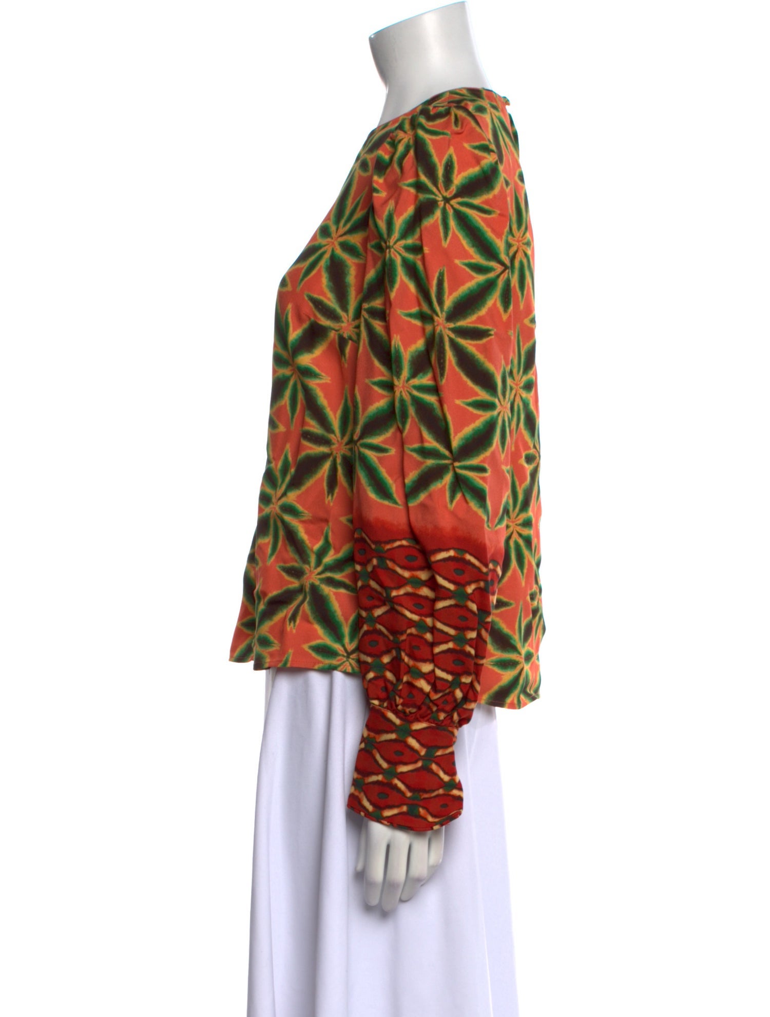 Ulla Johnson Floral Print Crew Neck Blouse w/ Tags