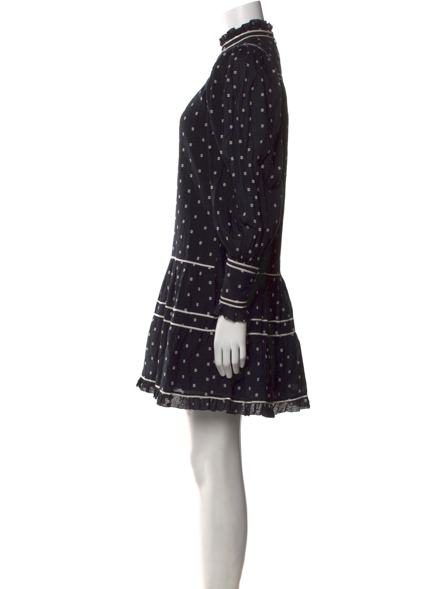 Ulla Johnson Polka Dot Print Mini Dress
