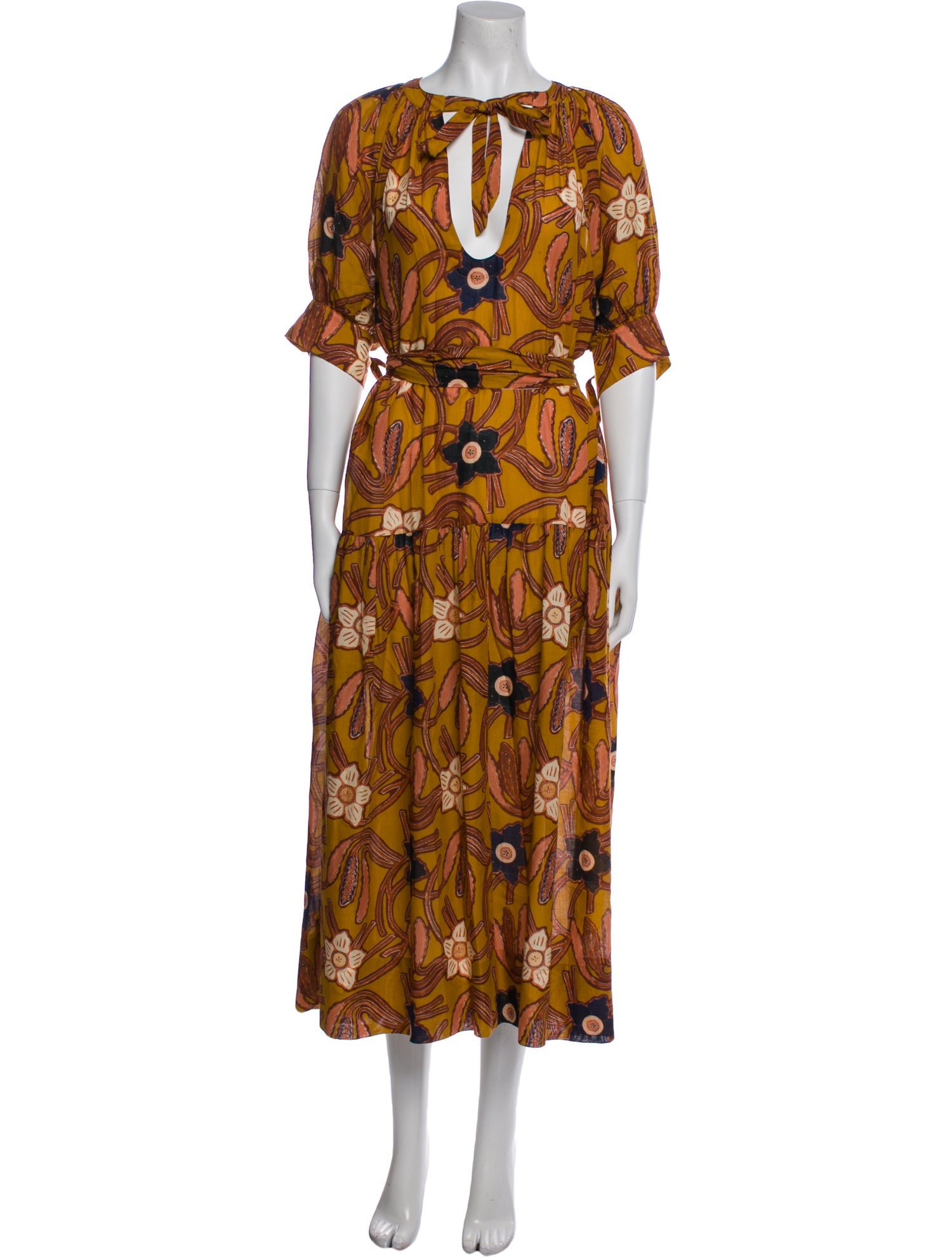 Ulla Johnson Floral Print Long Dress