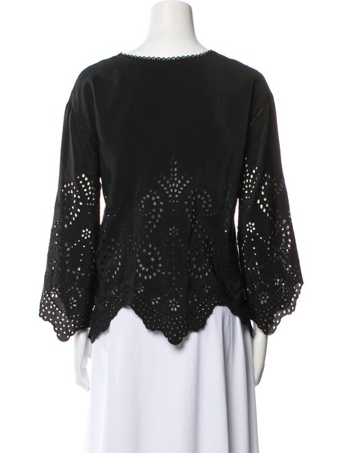 Ulla Johnson Silk Scoop Neck Blouse