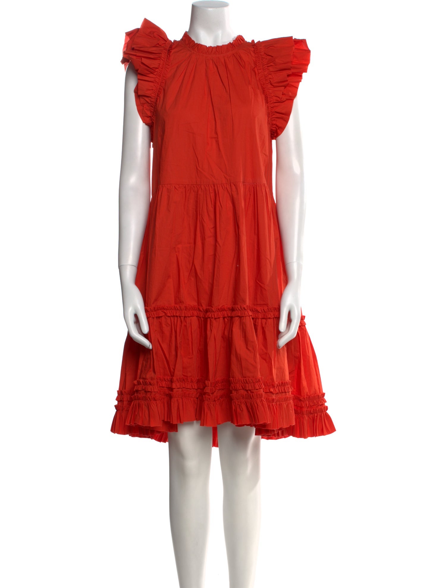 Ulla Johnson Crew Neck Knee-Length Dress