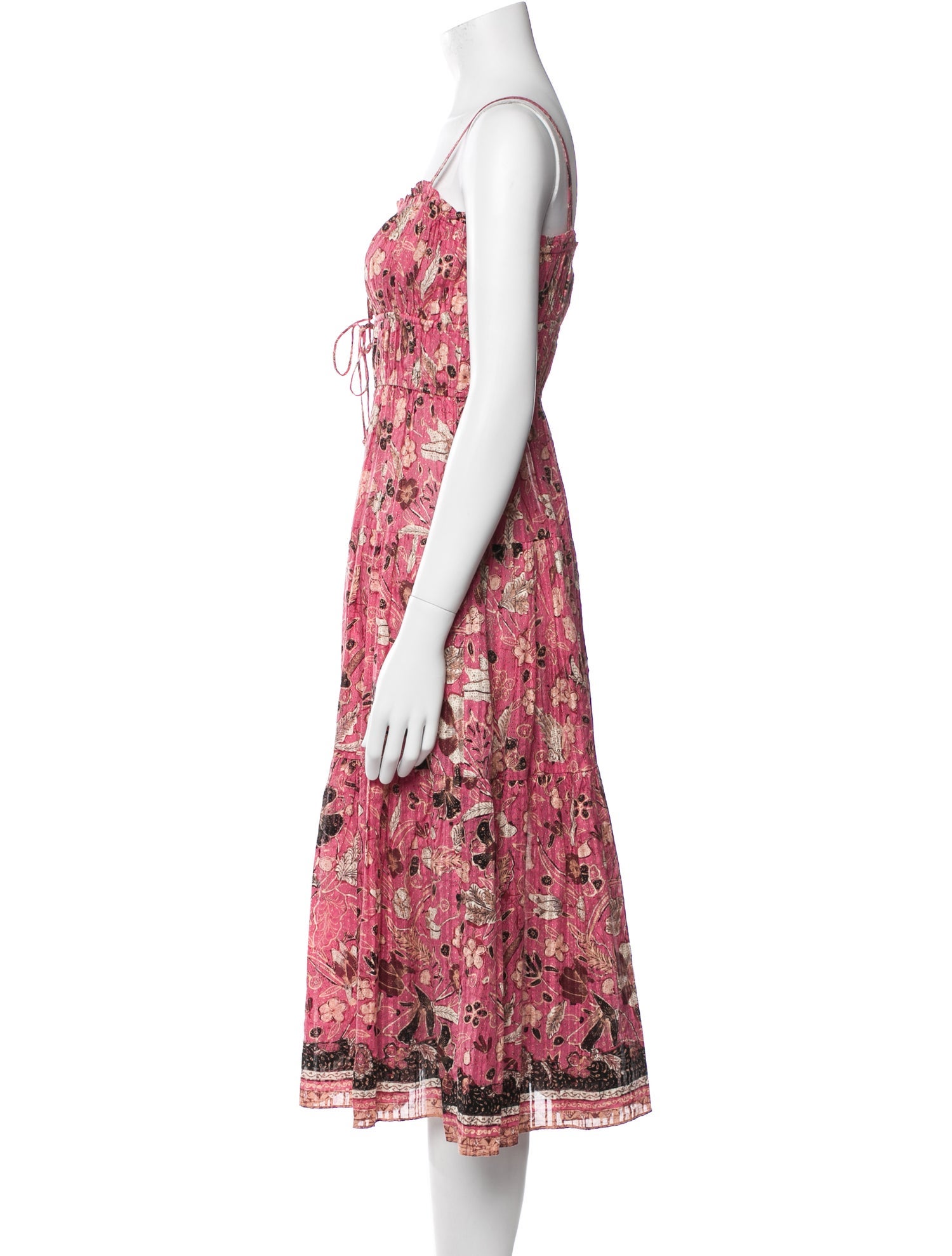 Ulla Johnson Floral Print Midi Length Dress