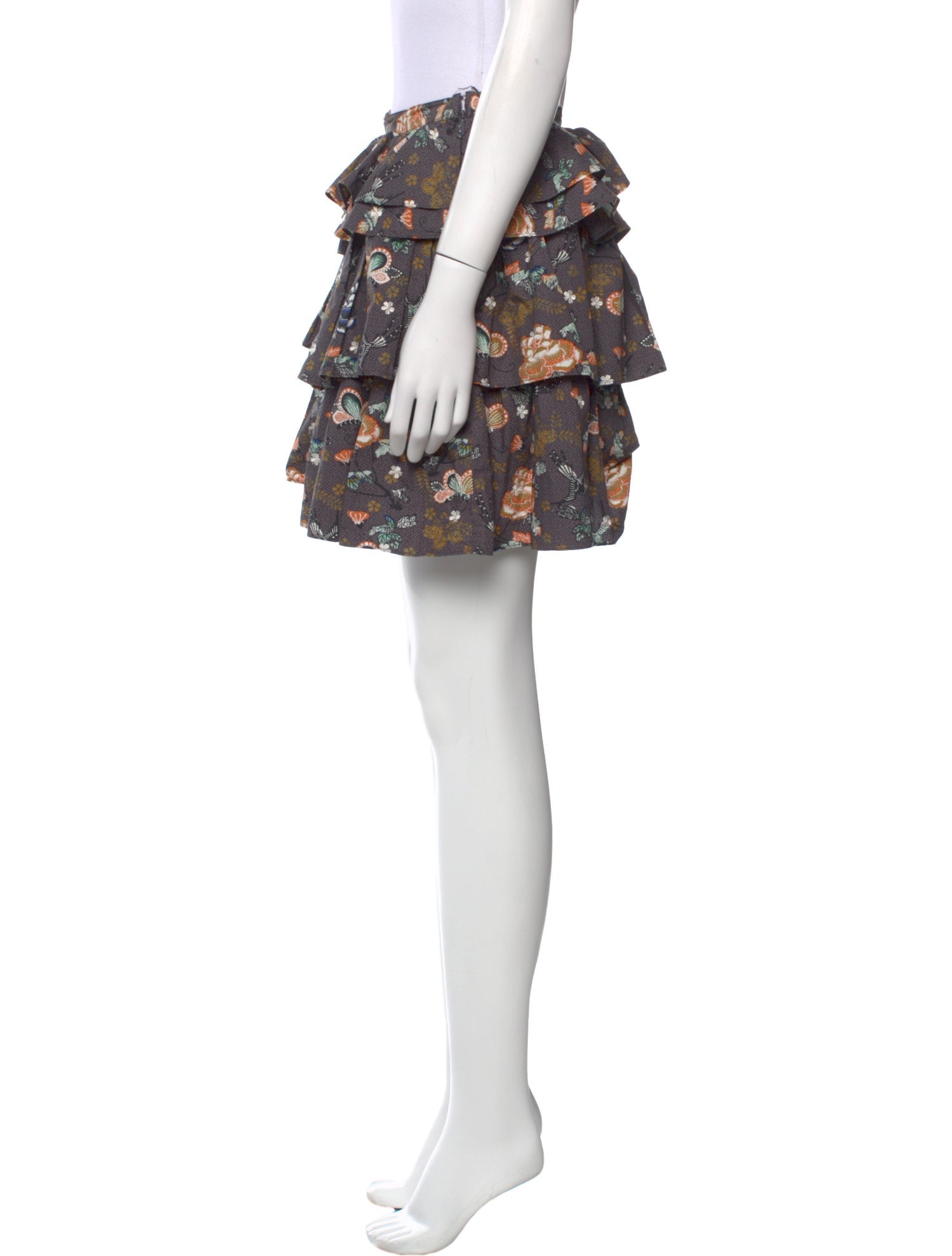 Ulla Johnson Floral Print Mini Skirt