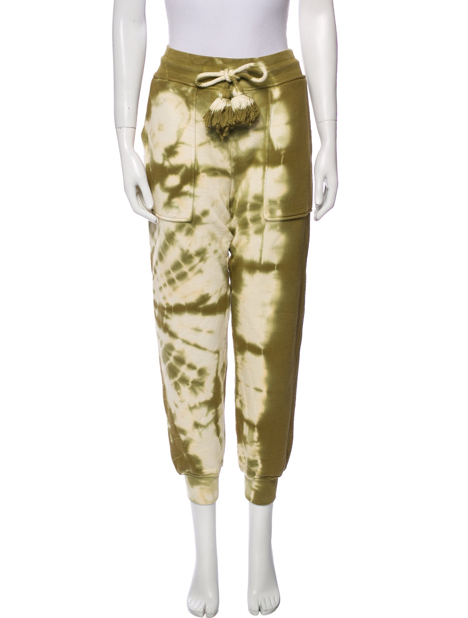 Ulla Johnson Tie-Dye Print Tassel Accents Sweatpants