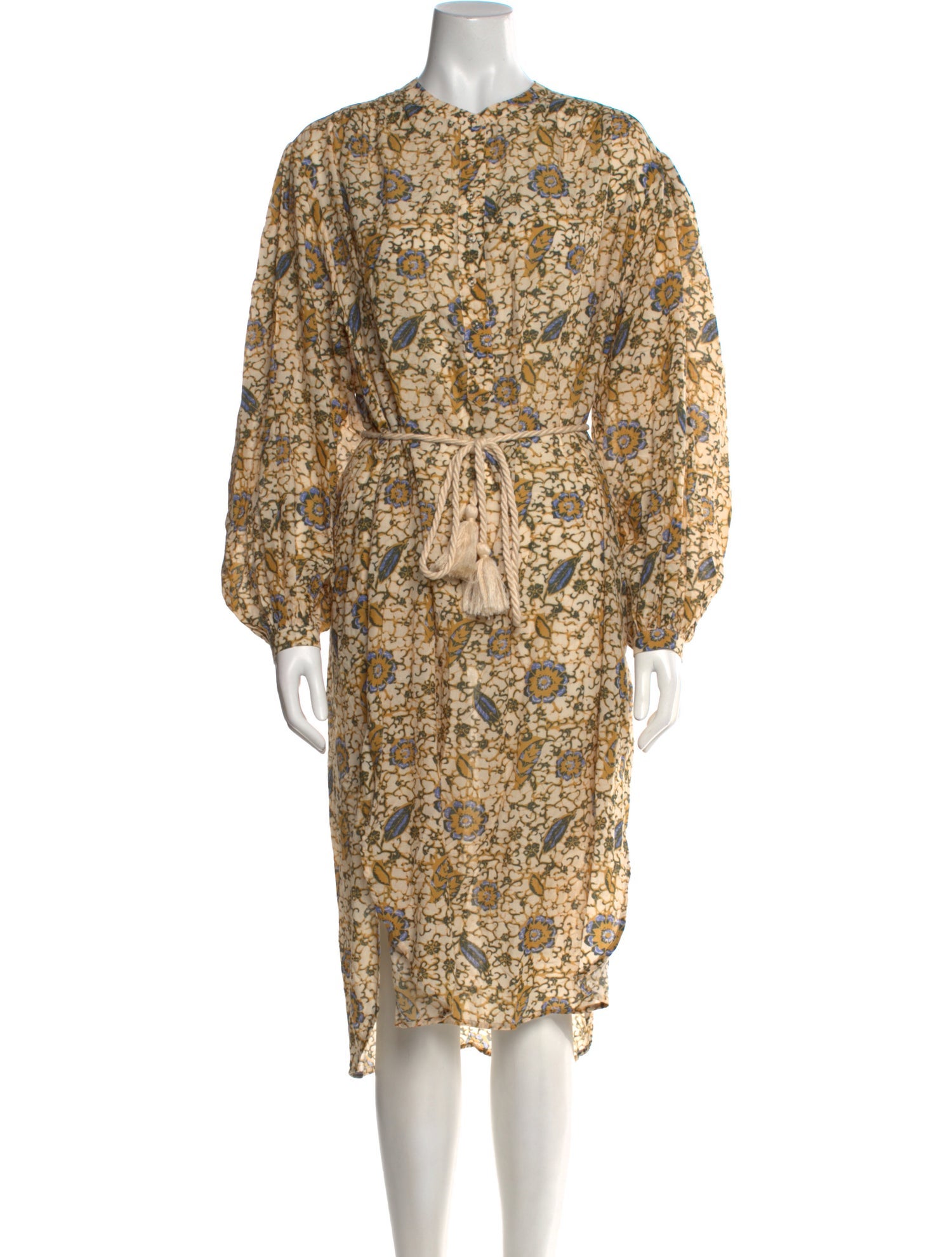 Ulla Johnson Floral Print Midi Length Dress