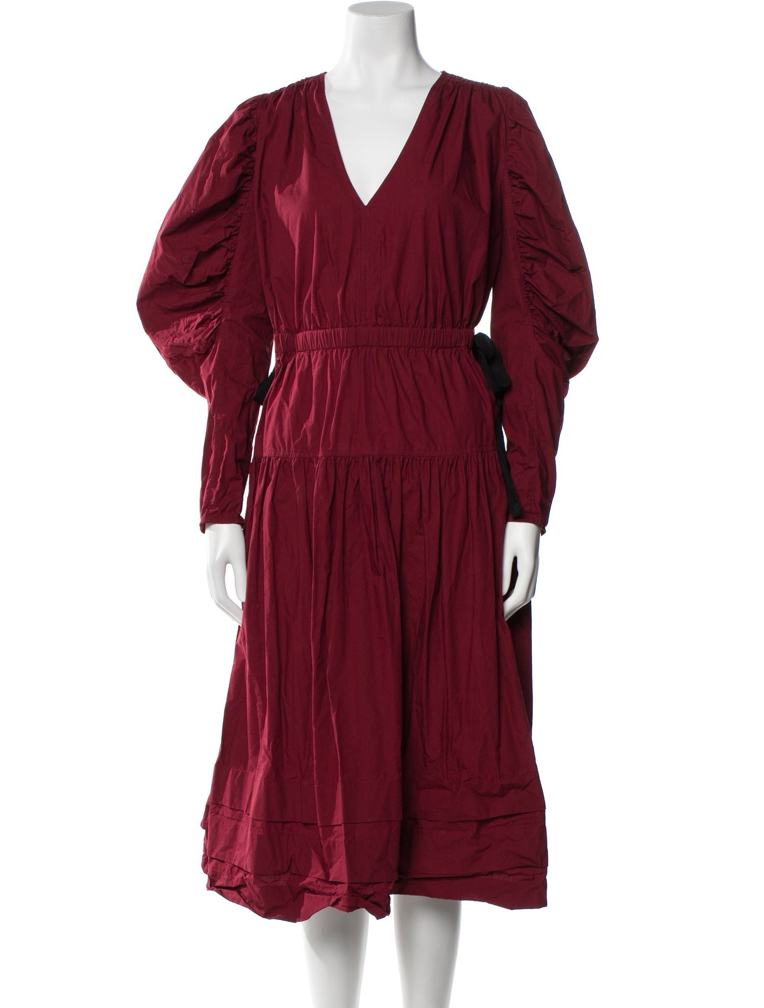 Ulla Johnson V-Neck Midi Length Dress