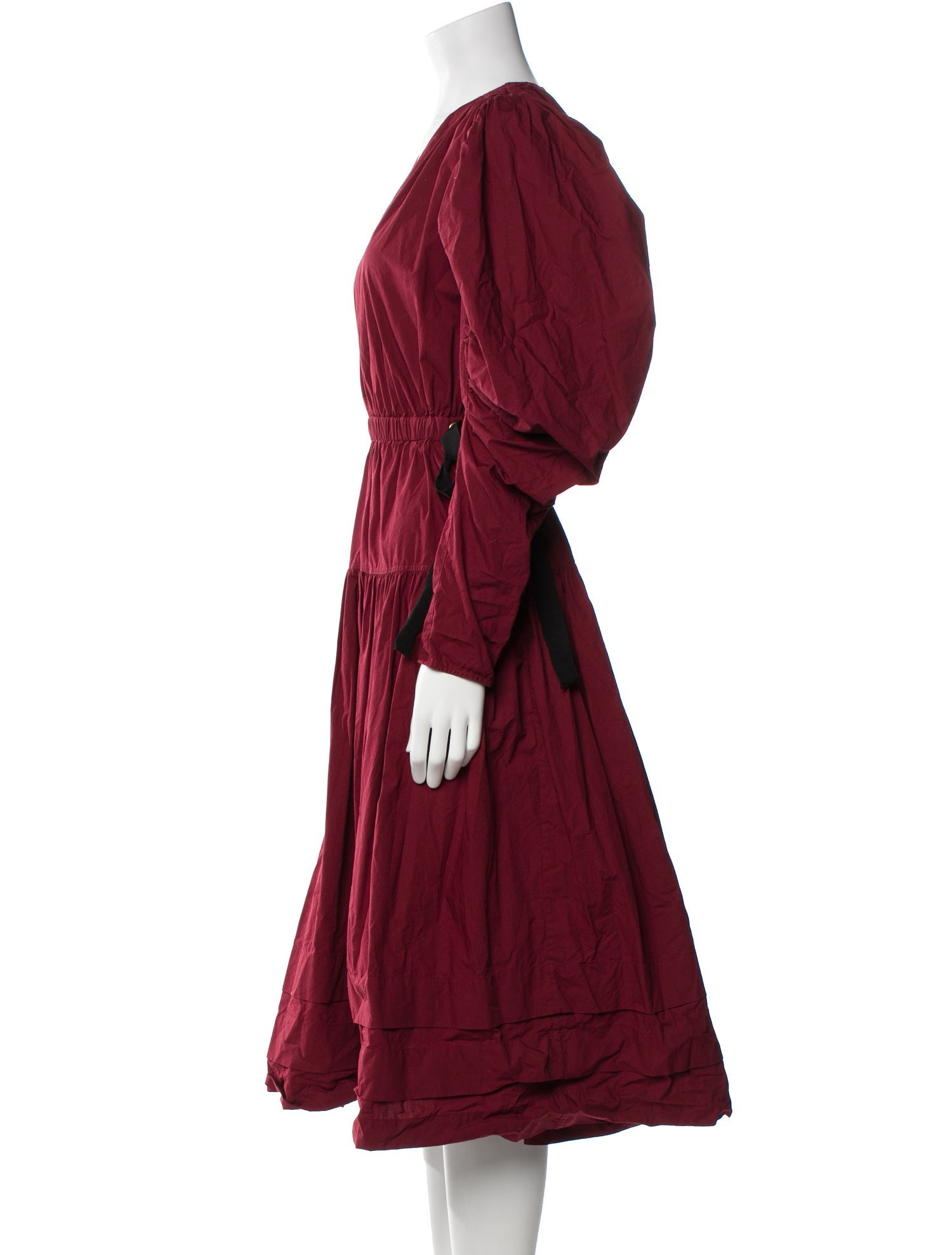 Ulla Johnson V-Neck Midi Length Dress