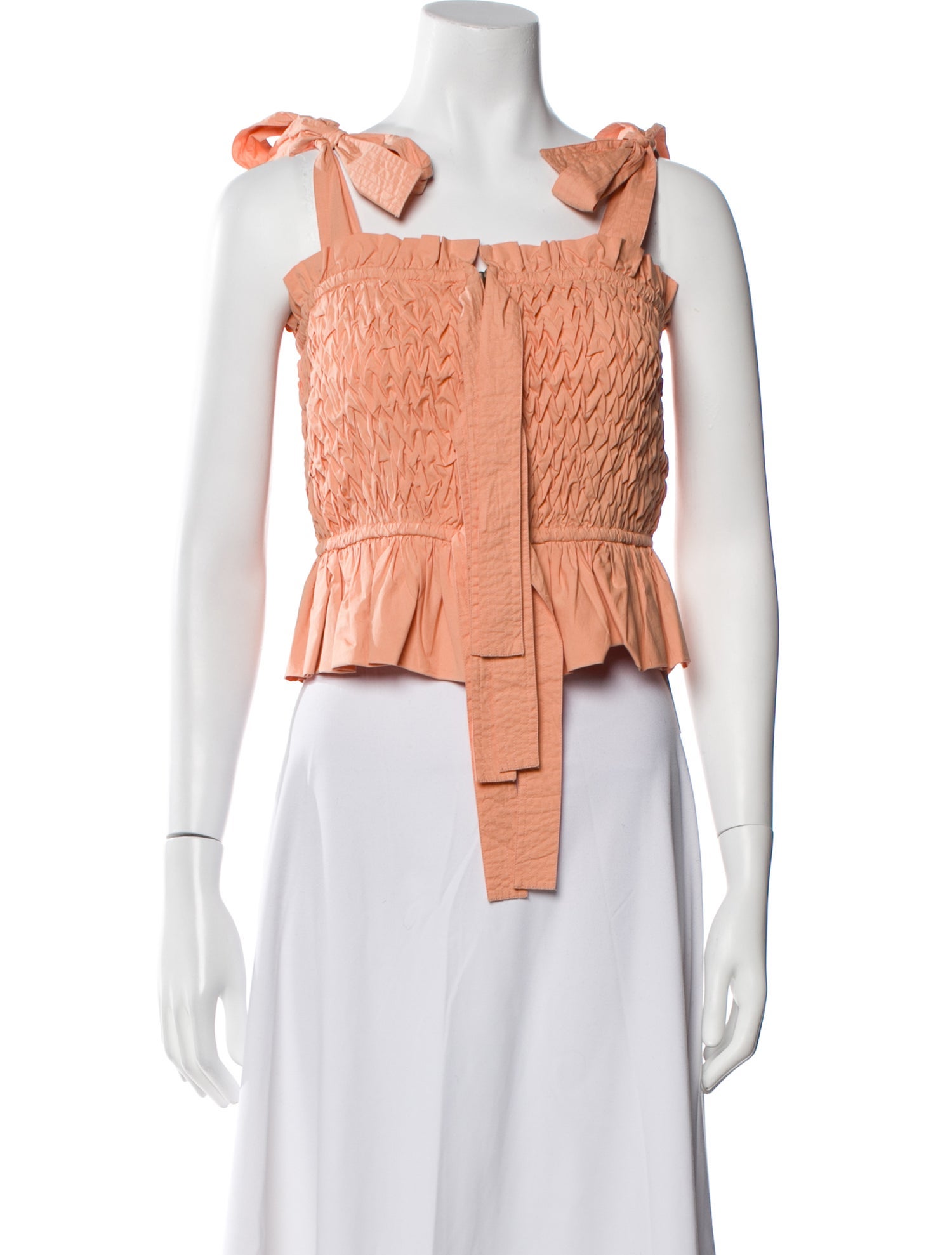 Ulla Johnson Square Neckline Sleeveless Crop Top