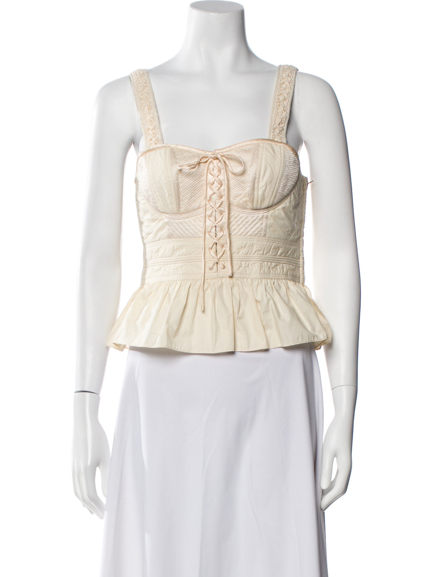 Ulla Johnson Square Neckline Sleeveless Crop Top w/ Tags