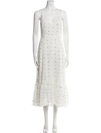 Ulla Johnson Floral Print Long Dress