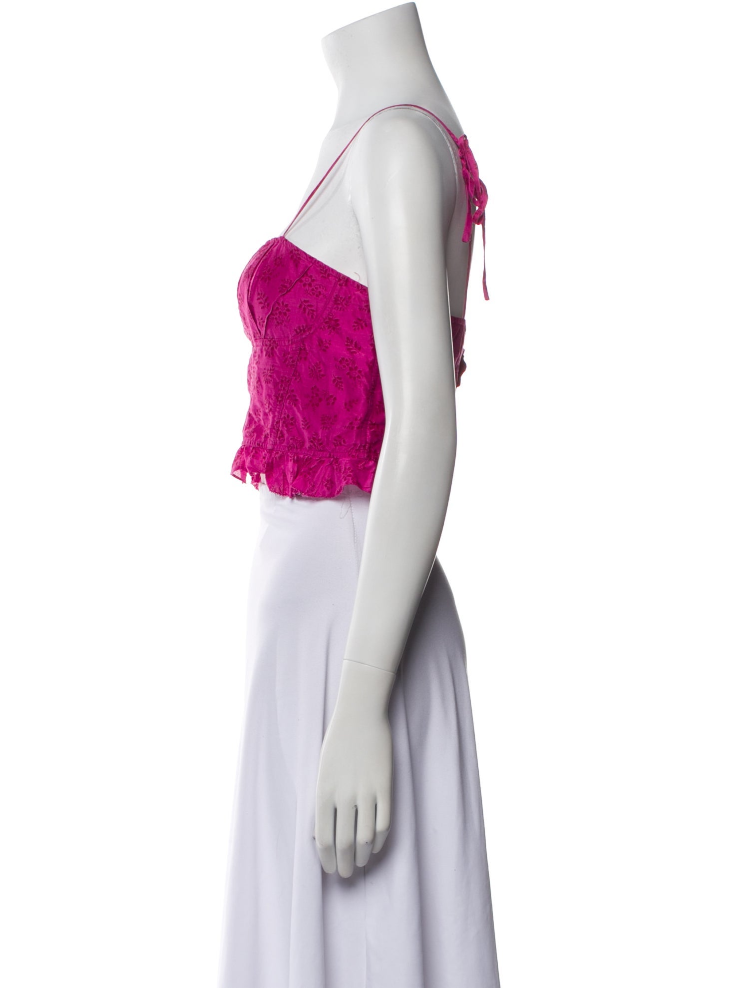 Ulla Johnson Square Neckline Sleeveless Crop Top