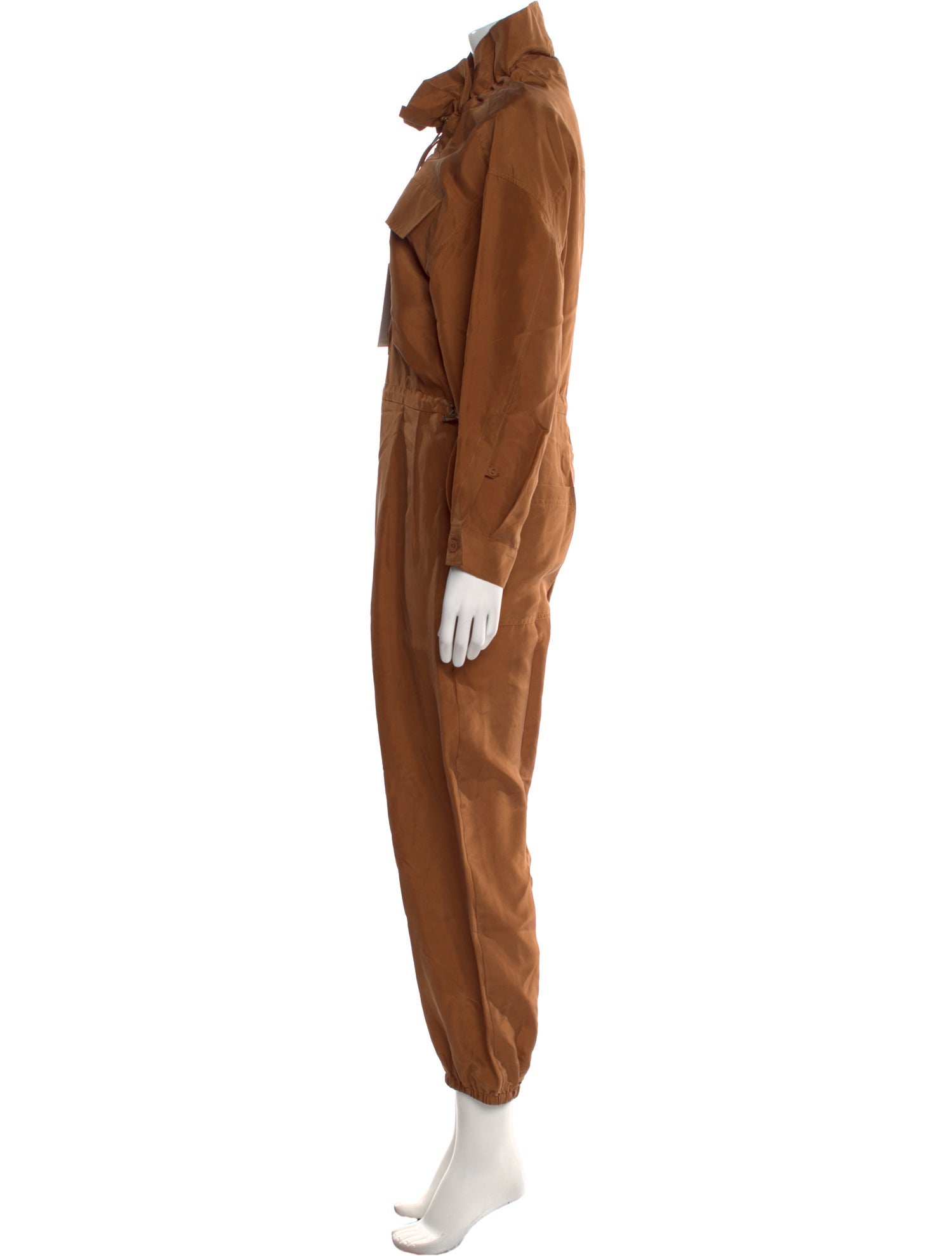 Ulla Johnson Silk Long Sleeve Jumpsuit