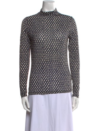 Ulla Johnson Printed Mock Neck Top