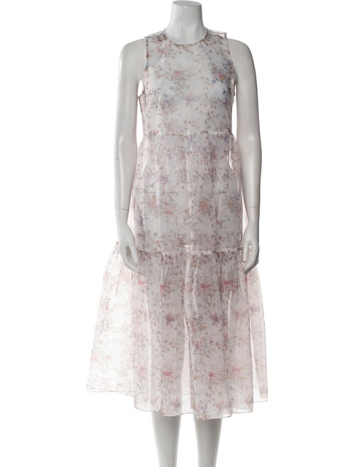 Ulla Johnson Floral Print Midi Length Dress