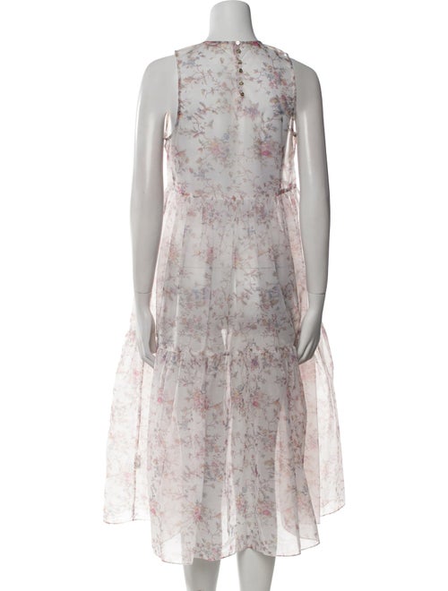 Ulla Johnson Floral Print Midi Length Dress