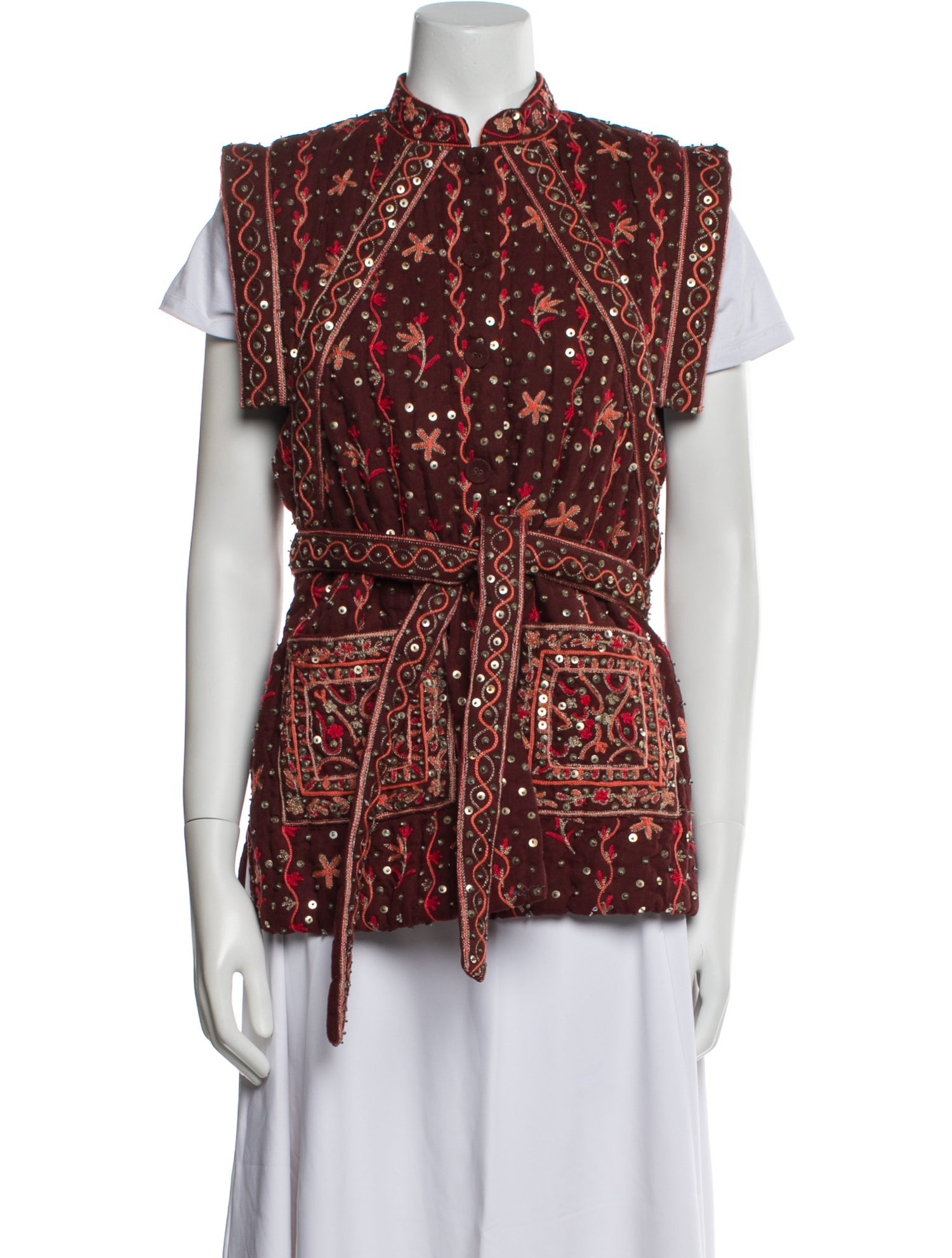 Ulla Johnson Linen Printed Vest
