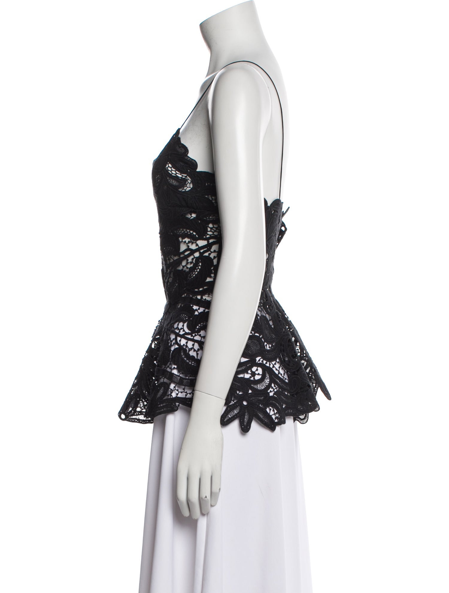 Ulla Johnson Lace Pattern V-Neck Top