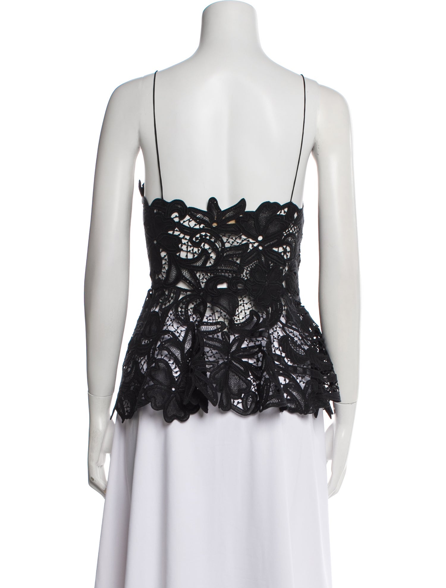 Ulla Johnson Lace Pattern V-Neck Top