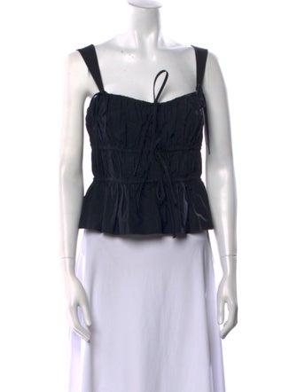 Ulla Johnson Square Neckline Sleeveless Crop Top