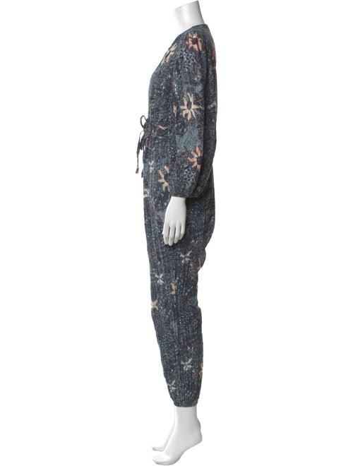 Ulla Johnson Printed V-Neck Jumpsuit